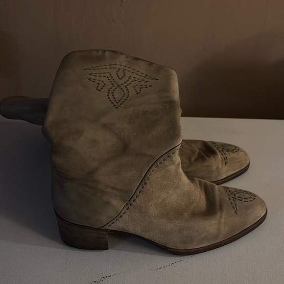 Gents Suede Western Boots - Picture 1 of 7